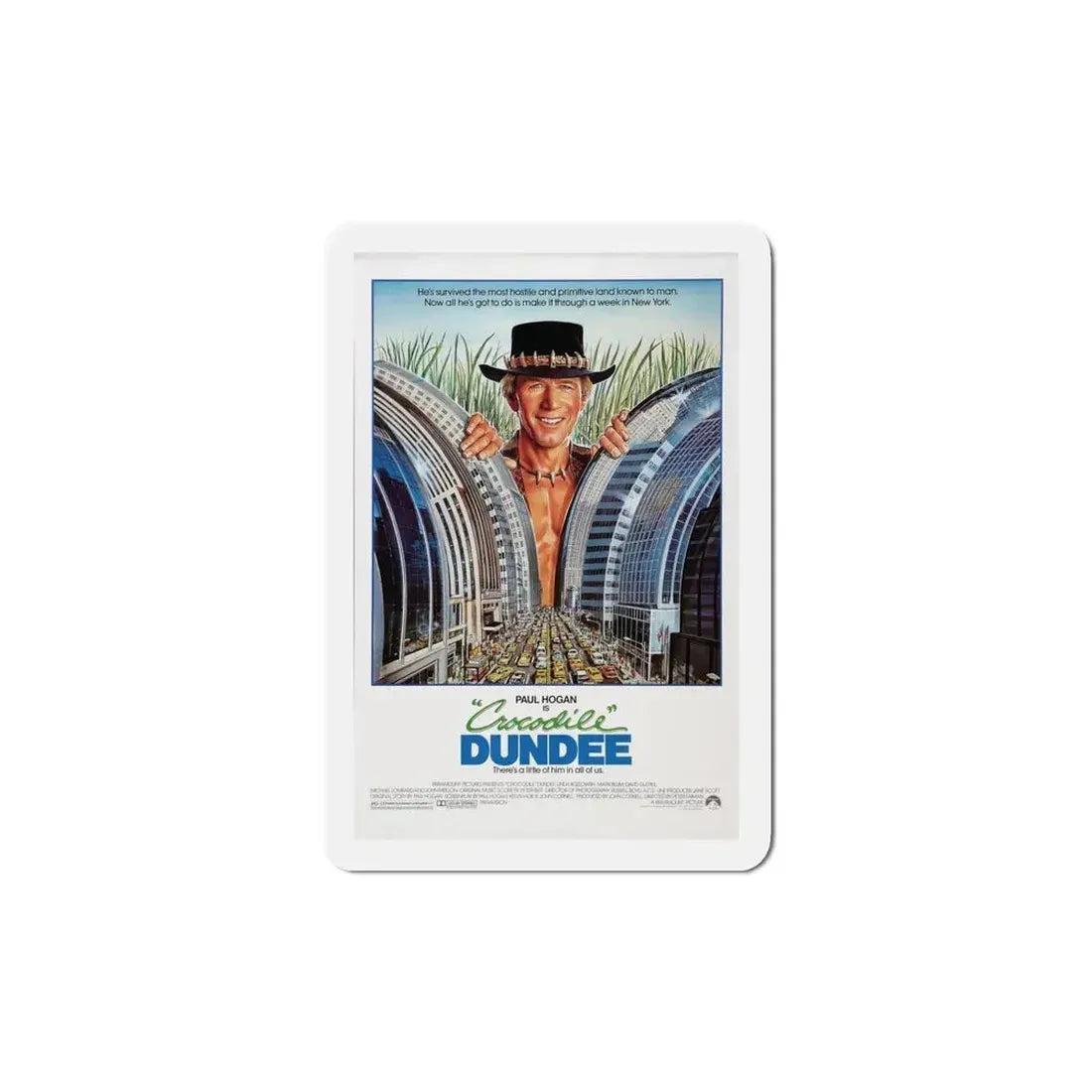 Crocodile Dundee 1986 Movie Poster Refrigerator Magnet - The Sticker Space