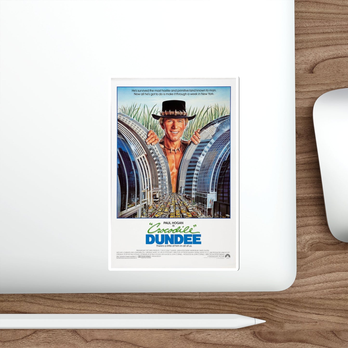 Crocodile Dundee 1986 Movie Poster STICKER Vinyl Die-Cut Decal-The Sticker Space