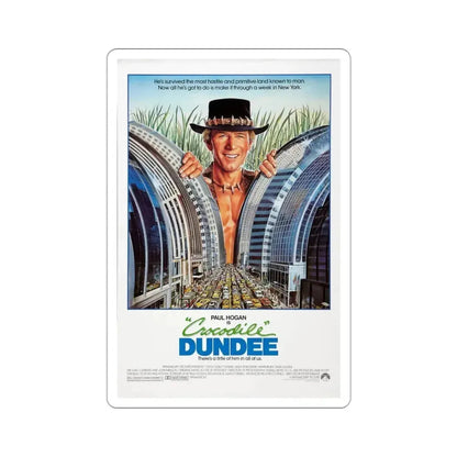 Crocodile Dundee 1986 Movie Poster STICKER Vinyl Die-Cut Decal - The Sticker Space
