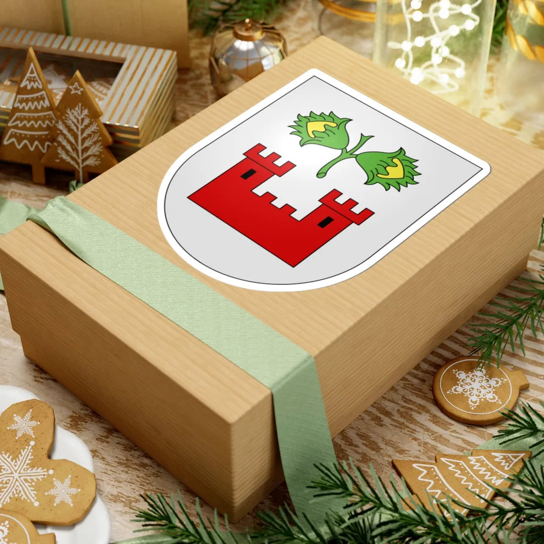 Croglio-coat of arms (Switzerland) (Coat of Arms) STICKER Vinyl Kiss-Cut Decal - The Sticker Space