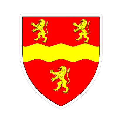 Crompton of Crompton Lancs Arms (England) (Coat of Arms) STICKER Vinyl Kiss-Cut Decal 4 Inch White - The Sticker Space