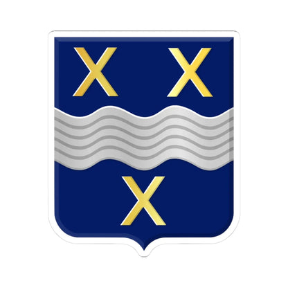 Cromstrijen heerlijkheidswapen (Netherlands) (Coat of Arms) STICKER Vinyl Kiss-Cut Decal 3 Inch White - The Sticker Space