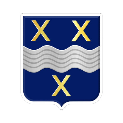 Cromstrijen heerlijkheidswapen (Netherlands) (Coat of Arms) STICKER Vinyl Kiss-Cut Decal 4 Inch White - The Sticker Space