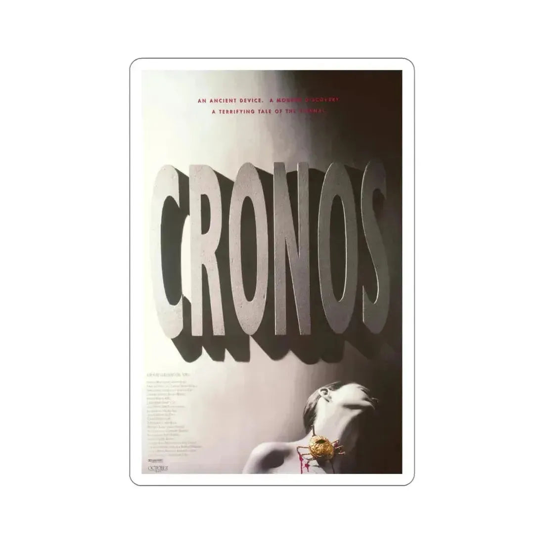 Cronos 1994 Movie Poster STICKER Vinyl Die-Cut Decal 5 Inch - The Sticker Space