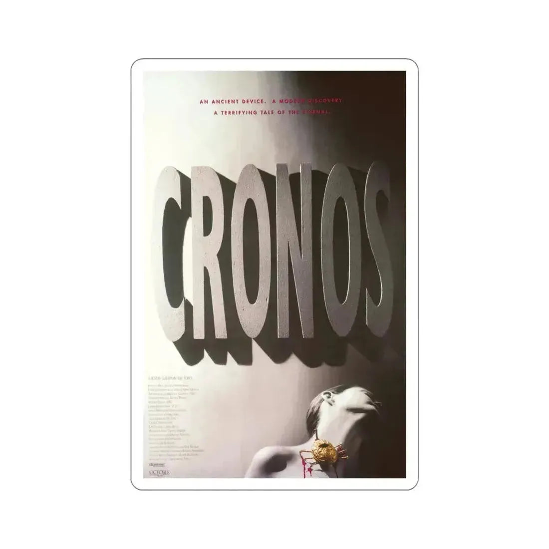 Cronos 1994 Movie Poster STICKER Vinyl Die-Cut Decal 6 Inch - The Sticker Space