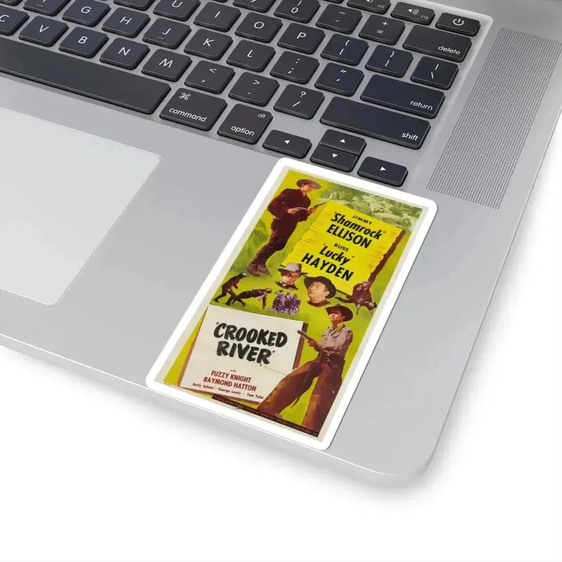 Crooked River 1950 Movie Poster - STICKER Vinyl Kiss-Cut Decal - The Sticker Space