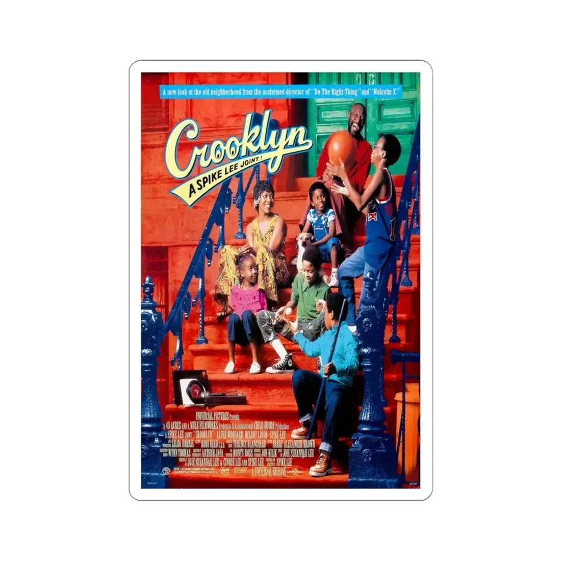 Crooklyn 1994 Movie Poster - STICKER Vinyl Kiss-Cut Decal 6 Inch White - The Sticker Space