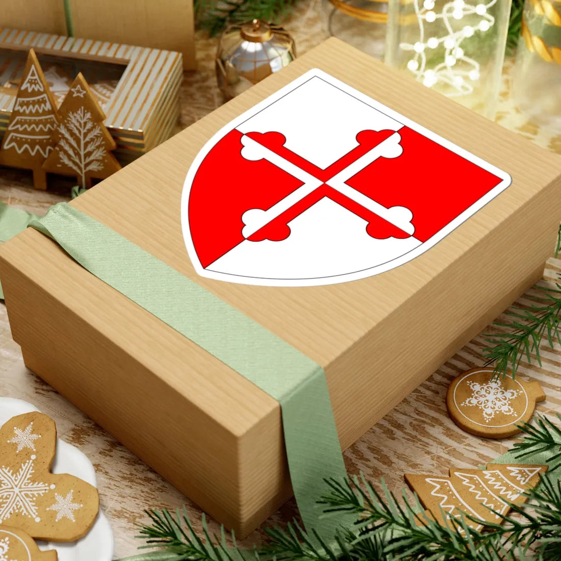 CroslandArms (England) (Coat of Arms) STICKER Vinyl Kiss-Cut Decal - The Sticker Space