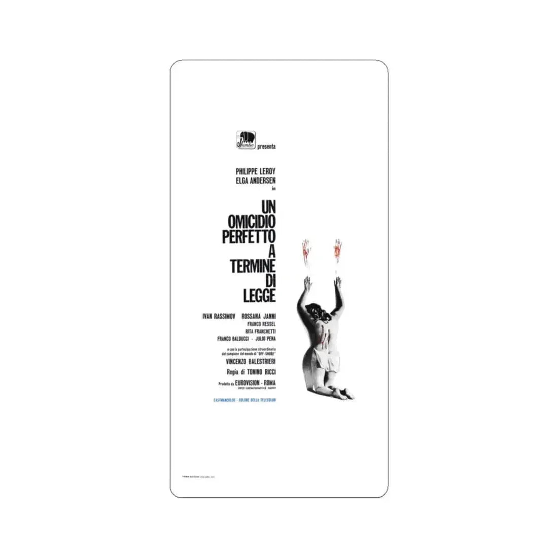 CROSS CURRENT 1971 Movie Poster - STICKER Vinyl Kiss-Cut Decal 3 Inch White - The Sticker Space