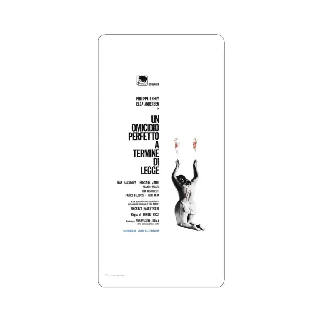 CROSS CURRENT 1971 Movie Poster - STICKER Vinyl Kiss-Cut Decal 6 Inch White - The Sticker Space