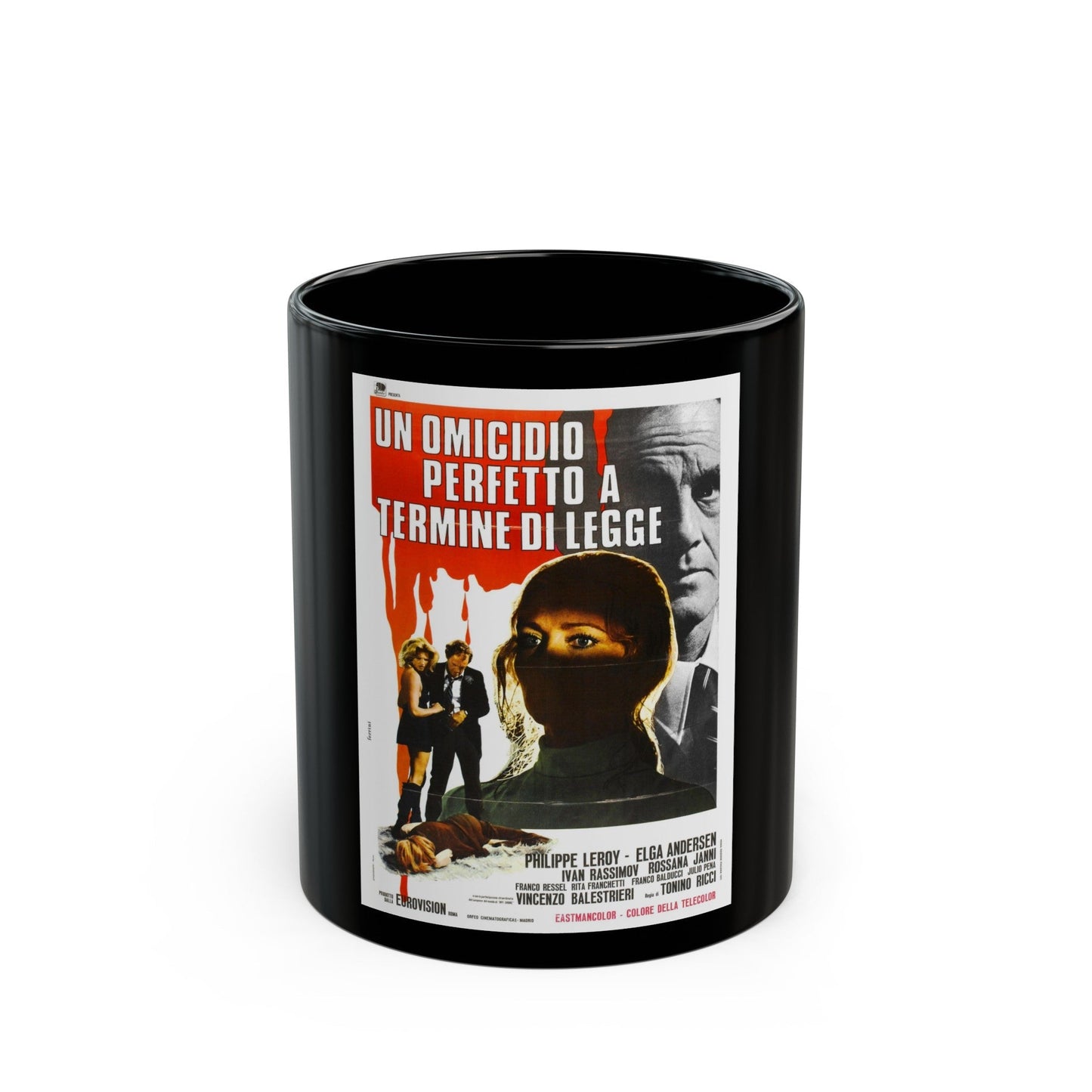 CROSS CURRENT (2) 1971 Movie Poster - Black Coffee Mug-11oz-The Sticker Space