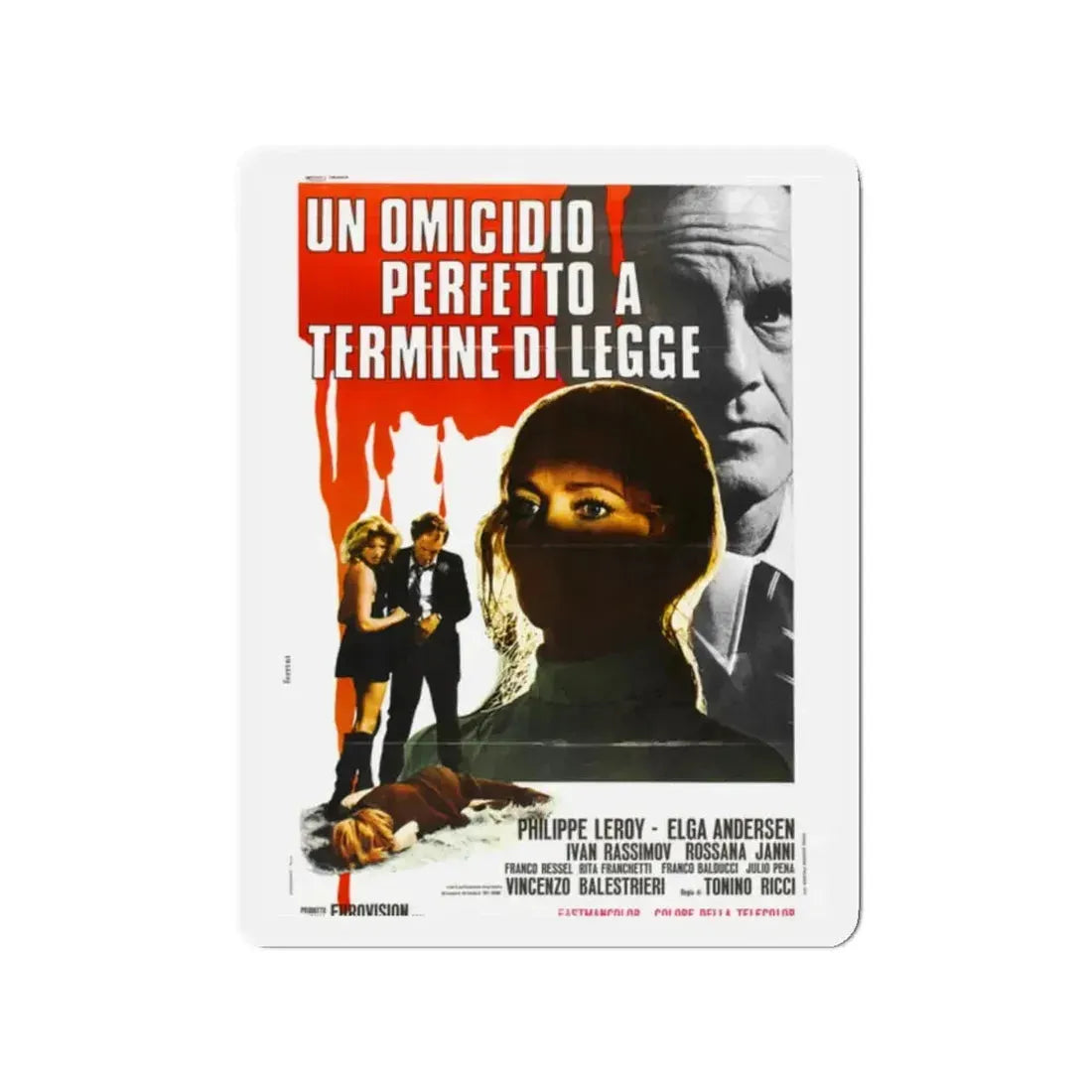 CROSS CURRENT (2) 1971 Movie Poster - Refrigerator Magnet 2 Inch - The Sticker Space