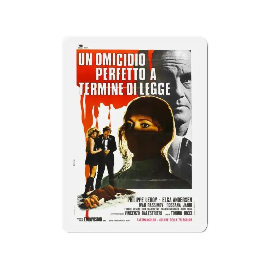 CROSS CURRENT (2) 1971 Movie Poster - Refrigerator Magnet 3 Inch - The Sticker Space