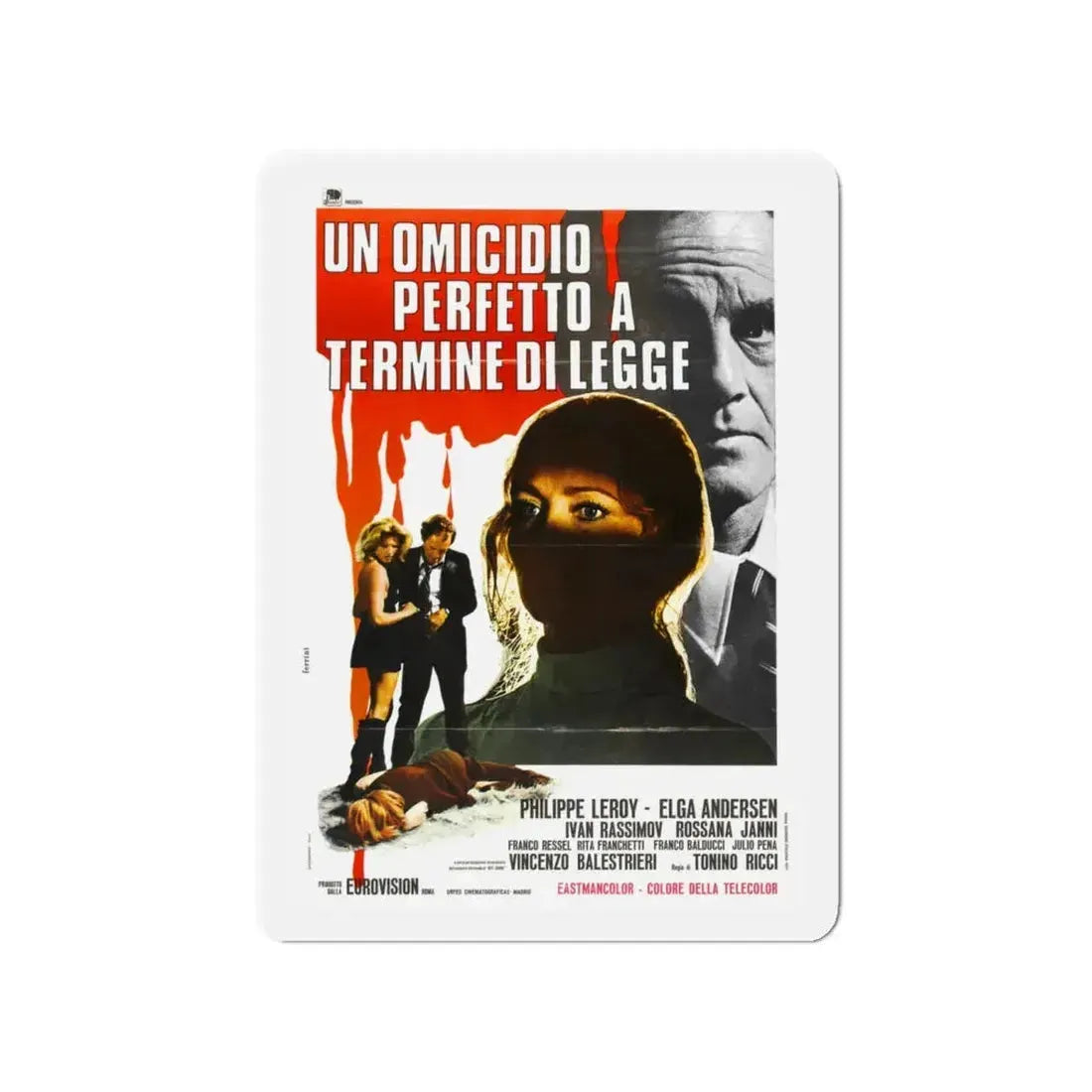 CROSS CURRENT (2) 1971 Movie Poster - Refrigerator Magnet 4 Inch - The Sticker Space