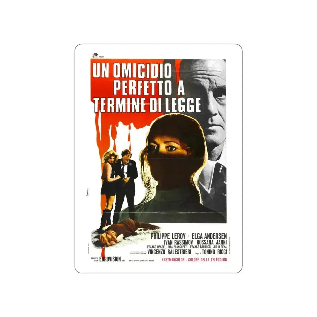 CROSS CURRENT (2) 1971 Movie Poster STICKER Vinyl Die-Cut Decal 6 Inch - The Sticker Space