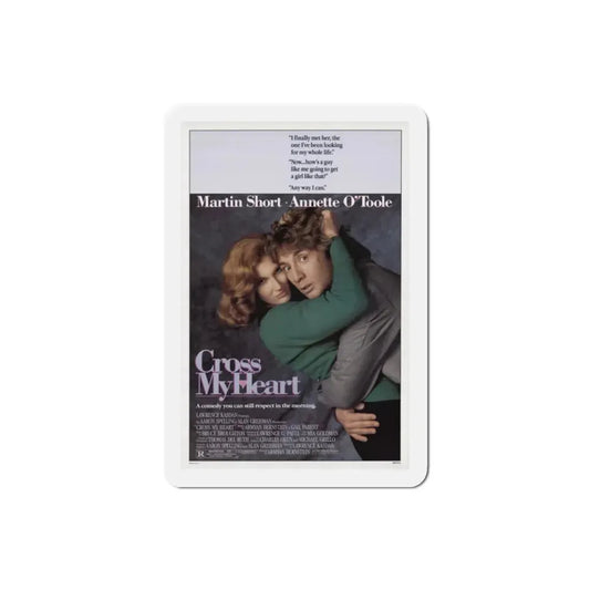 Cross My Heart 1987 Movie Poster Refrigerator Magnet 2 Inch - The Sticker Space