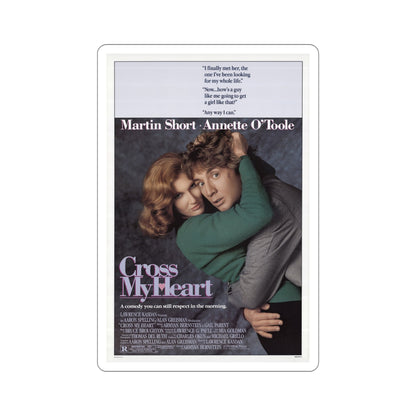 Cross My Heart 1987 Movie Poster STICKER Vinyl Die-Cut Decal-5 Inch-The Sticker Space