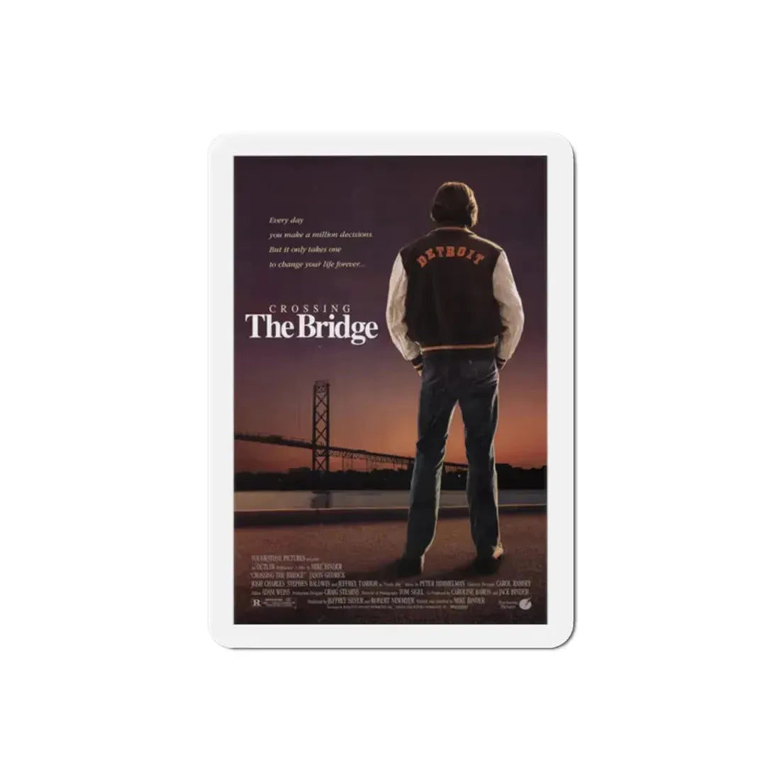 Crossing the Bridge 1992 Movie Poster Refrigerator Magnet 2 Inch - The Sticker Space