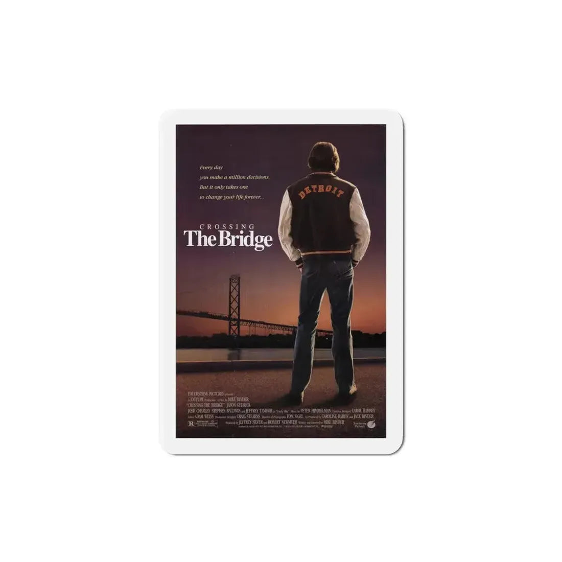 Crossing the Bridge 1992 Movie Poster Refrigerator Magnet 4 Inch - The Sticker Space