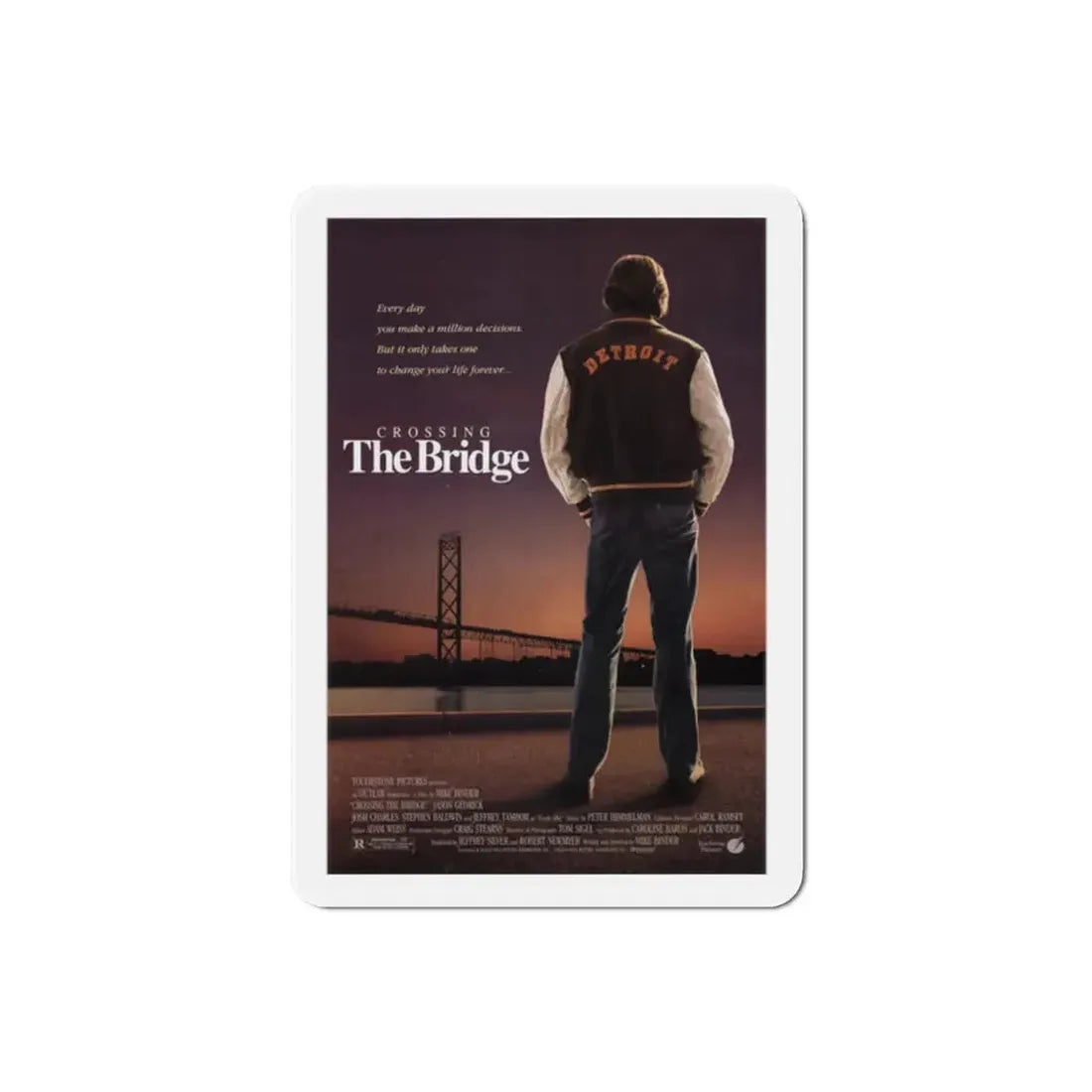 Crossing the Bridge 1992 Movie Poster Refrigerator Magnet - The Sticker Space