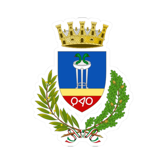 Crotone-Stemma (Italy) (Coat of Arms) STICKER Vinyl Kiss-Cut Decal 2 Inch White - The Sticker Space