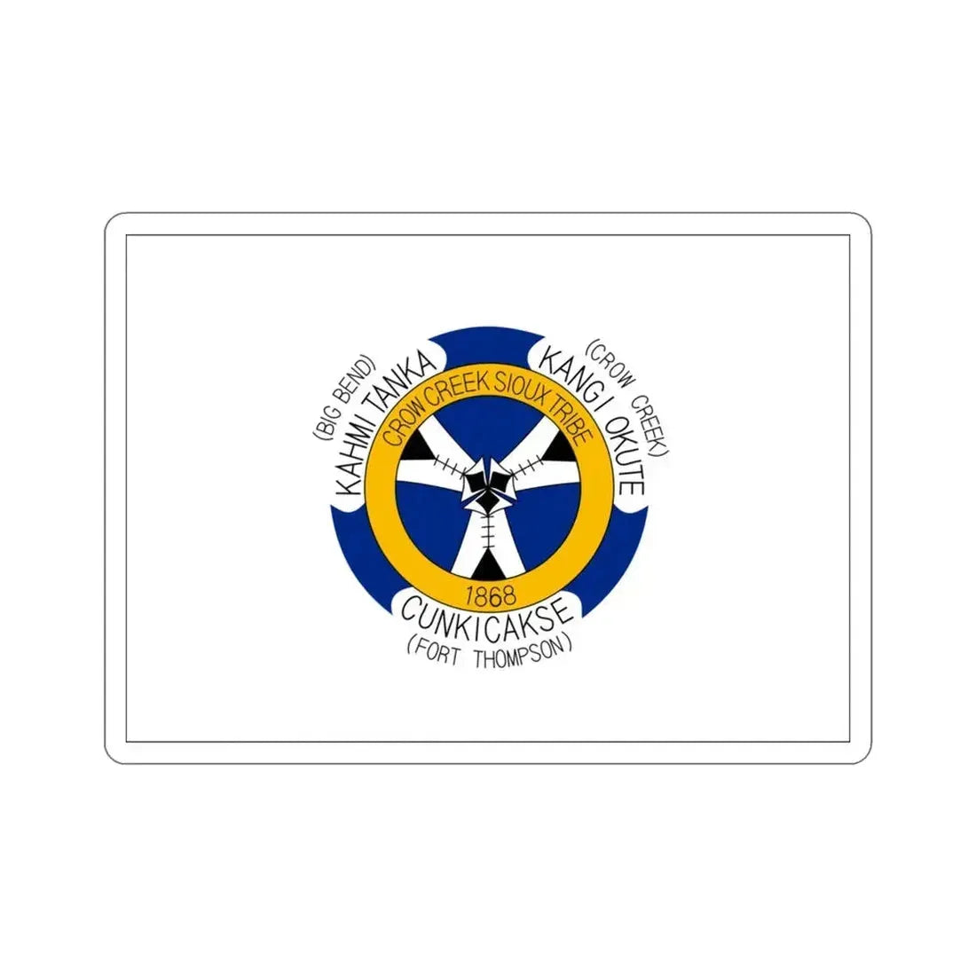 Crow Creek Flag STICKER Vinyl Die-Cut Decal - The Sticker Space
