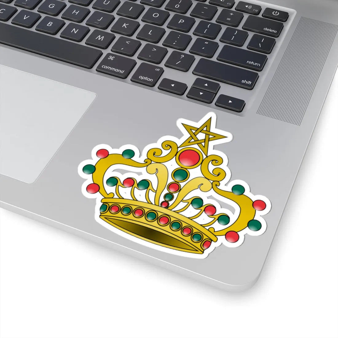 Crown of Morocco 1 (Morocco) (Coat of Arms) STICKER Vinyl Kiss-Cut Decal - The Sticker Space