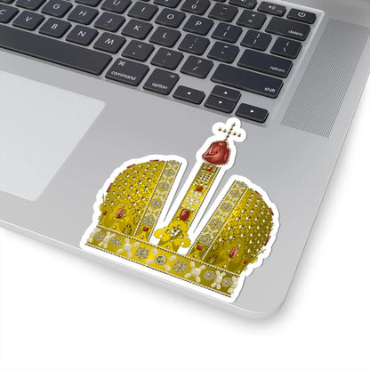 Crown of Russian Empress Anna Ivanowna (Poland) (Coat of Arms) STICKER Vinyl Kiss-Cut Decal - The Sticker Space