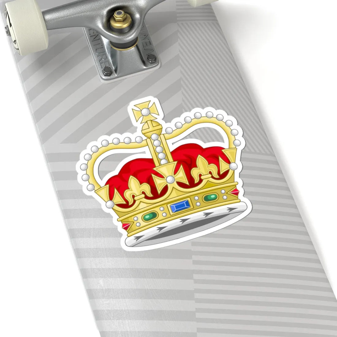 Crown of Saint Edward 3D (United Kingdom) (Coat of Arms) STICKER Vinyl Kiss-Cut Decal - The Sticker Space