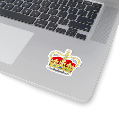 Crown of Saint Edward 3D (United Kingdom) (Coat of Arms) STICKER Vinyl Kiss-Cut Decal - The Sticker Space