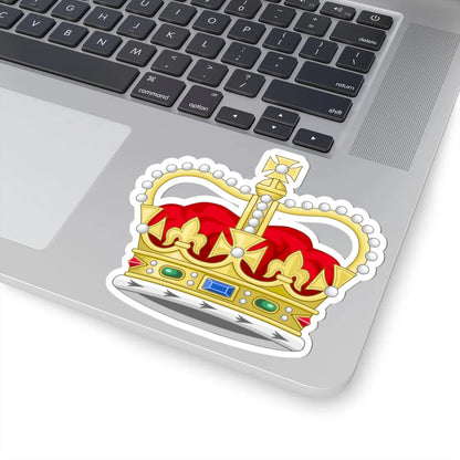 Crown of Saint Edward 3D (United Kingdom) (Coat of Arms) STICKER Vinyl Kiss-Cut Decal - The Sticker Space