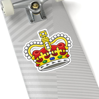Crown of Saint Edward (United Kingdom) (Coat of Arms) STICKER Vinyl Kiss-Cut Decal - The Sticker Space
