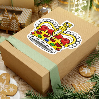 Crown of Saint Edward (United Kingdom) (Coat of Arms) STICKER Vinyl Kiss-Cut Decal - The Sticker Space