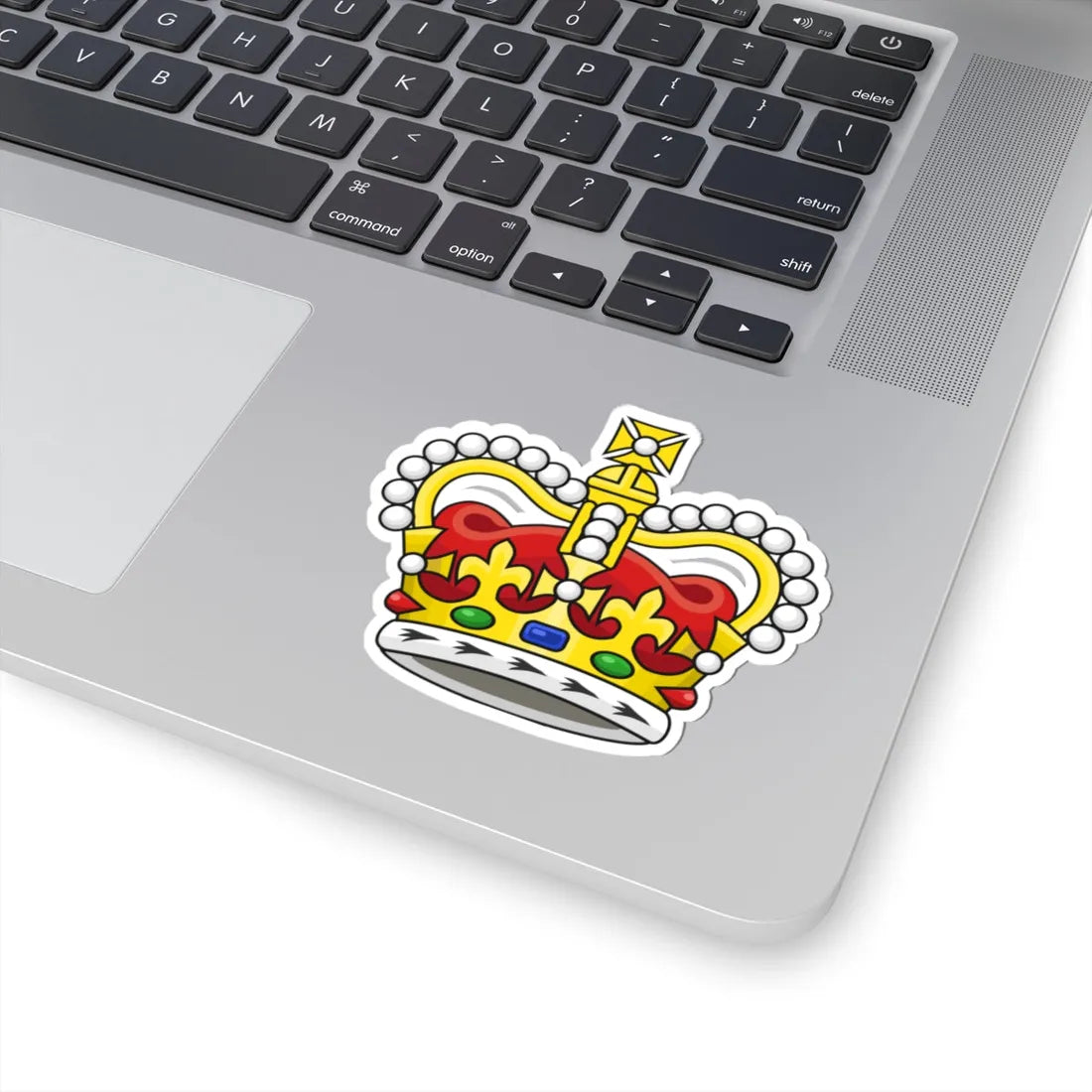 Crown of Saint Edward (United Kingdom) (Coat of Arms) STICKER Vinyl Kiss-Cut Decal - The Sticker Space