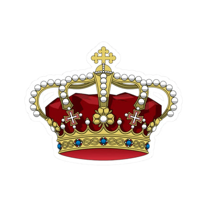 Crown of Savoy (Italy) (Coat of Arms) STICKER Vinyl Kiss-Cut Decal - The Sticker Space