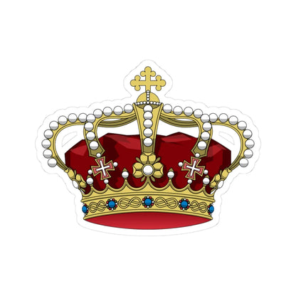 Crown of Savoy (Italy) (Coat of Arms) STICKER Vinyl Kiss-Cut Decal - The Sticker Space