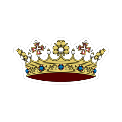 Crown of the princes of the Blood of Italy 1890 (Italy) (Coat of Arms) STICKER Vinyl Kiss-Cut Decal 3 Inch White - The Sticker Space