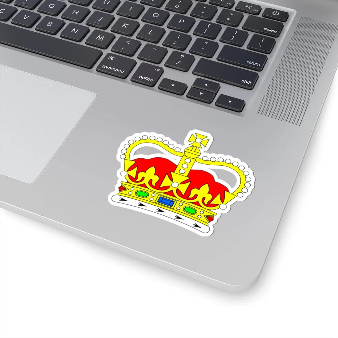 Crown SaintEdward Simplified (United Kingdom) (Coat of Arms) STICKER Vinyl Kiss-Cut Decal - The Sticker Space