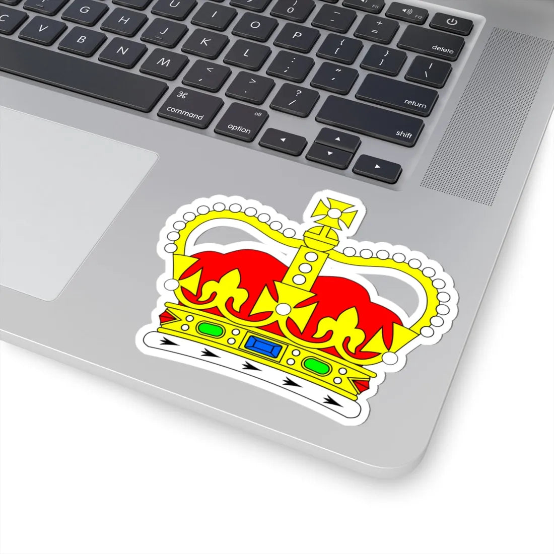 Crown SaintEdward Simplified (United Kingdom) (Coat of Arms) STICKER Vinyl Kiss-Cut Decal - The Sticker Space