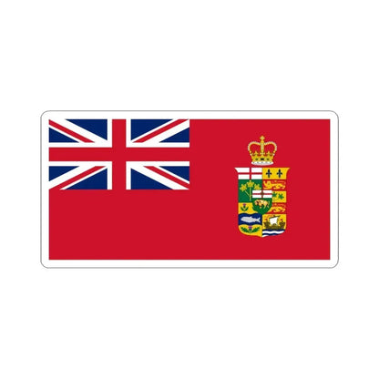 Crowned Canadian Red Ensign 1870 (Canada) STICKER Vinyl Kiss-Cut Decal 6 Inch White - The Sticker Space