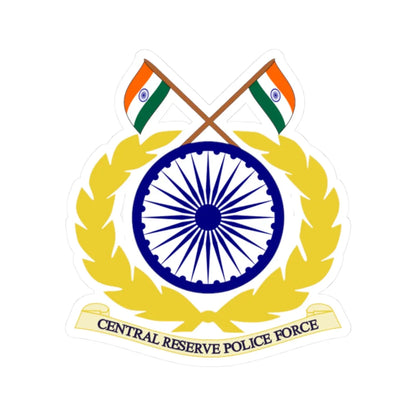 CRPF Logo (India) (Coat of Arms) STICKER Vinyl Kiss-Cut Decal 2 Inch White - The Sticker Space