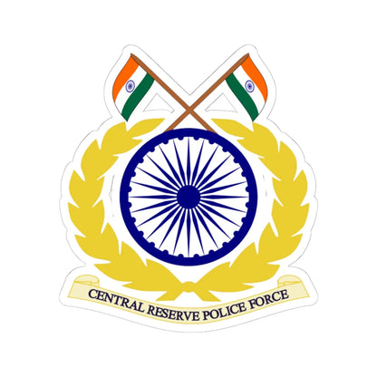 CRPF Logo (India) (Coat of Arms) STICKER Vinyl Kiss-Cut Decal 6 Inch White - The Sticker Space