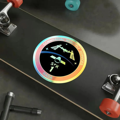 CRS-1 (SpaceX) Holographic STICKER Die-Cut Vinyl Decal - The Sticker Space