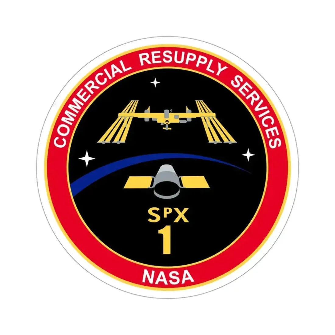 CRS-1 (SpaceX) STICKER Vinyl Die-Cut Decal 3 Inch - The Sticker Space