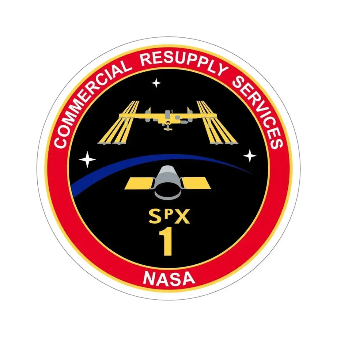 CRS-1 (SpaceX) STICKER Vinyl Die-Cut Decal 4 Inch - The Sticker Space