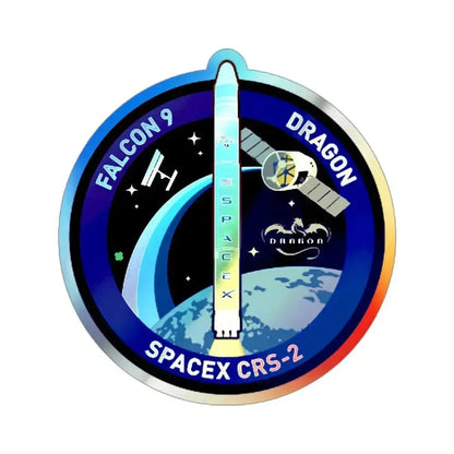 CRS-2 (SpaceX) Holographic STICKER Die-Cut Vinyl Decal 5 Inch Holographic - The Sticker Space