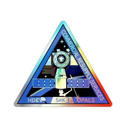 CRS-3 (SpaceX) Holographic STICKER Die-Cut Vinyl Decal 6 Inch Holographic - The Sticker Space