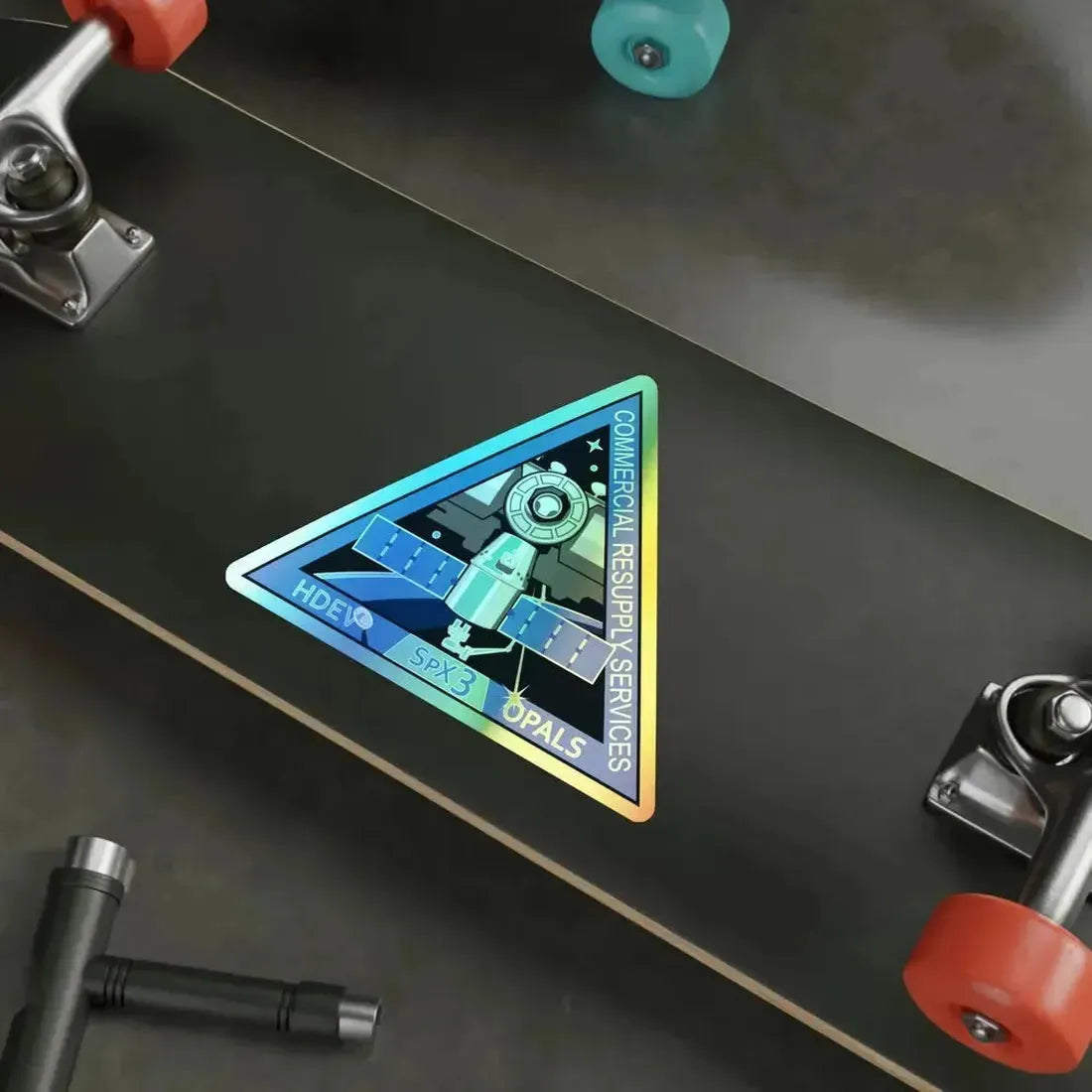 CRS-3 (SpaceX) Holographic STICKER Die-Cut Vinyl Decal - The Sticker Space