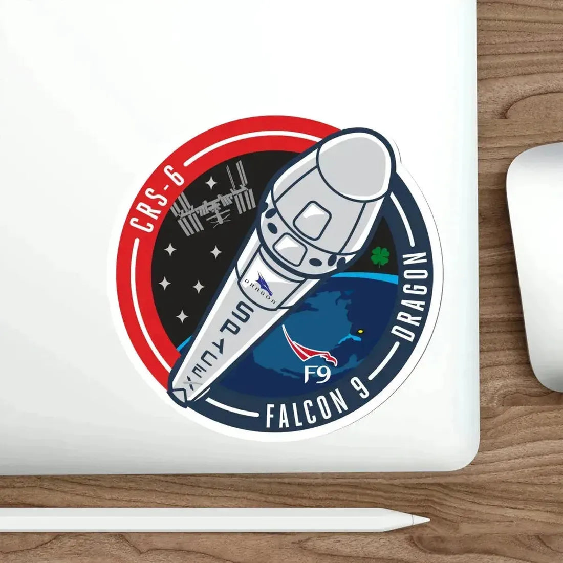 CRS-6 (SpaceX) STICKER Vinyl Die-Cut Decal - The Sticker Space