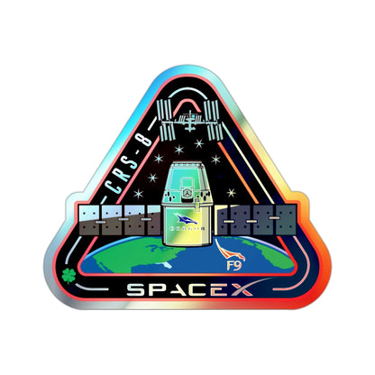 CRS-8 (SpaceX) Holographic STICKER Die-Cut Vinyl Decal-2 Inch-The Sticker Space